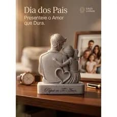 ESCULTURA DIA DOS PAIS EM PLA IMPRESSÃO 3D/ presente, lembrança.