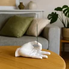 Incensário Incenso Hippie Mão Decoração Lazer Aromas Zen Estilo Paz Ambiente Relax Ambiente Casa Presente Sala Lar