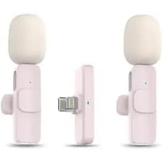 MAYBESTA Mini Microfone Sem Fio Para iPhone , Telefone Android-2 Pacotes De Lapela Gravação De Áudio E Vídeo-Microfones