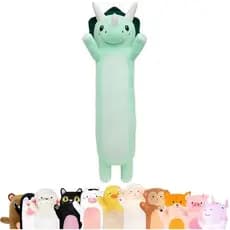 Almofada Corporal De Pelúcia Cuddle Paws Cordeiro Para Crianças | Longa Brinquedo Macio Abraçar Presente Meninas & amp ;
