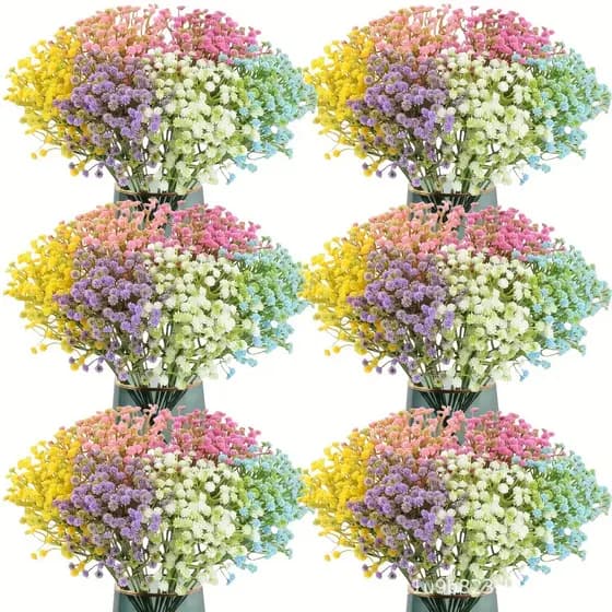 Flores artificiais, plantas decorativas, flores artificiais para feriados, decorações artificiais verdes, hortênsias art