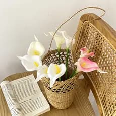 Decoração de casa, buquê de flores para casamento, mini adereços de flores, flores artificiais, flores falsas para fotog