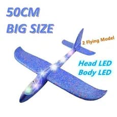 Brinquedo de Avião para Voar ao Ar Livre 38-50cm LED DIY para Crianças