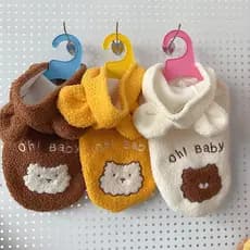 Roupas para animais de estimação cães pequenos gatos roupas para cães outono inverno coletes quentes orelhas de urso rou