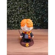 Boneco Ron Weasley Harry Potter Colecionável Estilo Crochê Texturizado Geek Decoração
