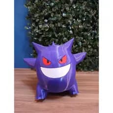 Gengar Pokémon Action Figure Colecionável Impresso Em 3d