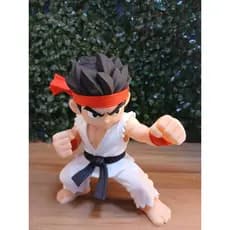 Ryu Street Fighter Chibi Impressão 3d Action Figure Colecionável