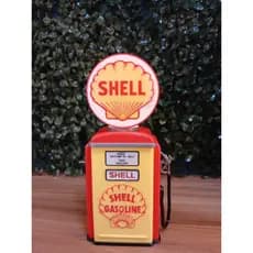 Miniatura Bomba De Combustível Vintage Shell Placa Decorativa Retro Impressão 3D Colecionável Enfeite