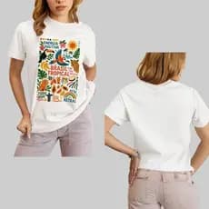 Camiseta Básica Brasil Tropical Estampa Cultura Tucano