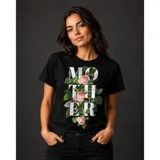 Camiseta Feminina Mother Blusa Feminina Rosas DTF Excelente Qualidade Premium