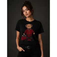 Camiseta Feminina Ursinho Blusa Feminina Em DTF De Excelente Qualidade