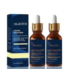 Sérum Facial OLAVITA, Solução Líquida Anti-Envelhecimento com Vitamina C, E, Retinol e Aloe, Aumenta o Colágeno, Reduz o