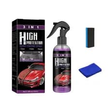 Kits de Revestimento Rápido para Carros 3 em 1 de Alta Proteção, Spray de Revestimento Cerâmico para Carros 3 em 1, Spra