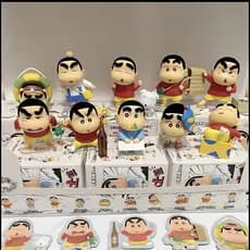 Crayon Shin-Chan cedo antigo pequenas batatas caixa misteriosa figura-feito periféricos brinquedos da moda bonecas