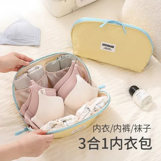 Saco de armazenamento de viagem saco de armazenamento de roupa interior grande capacidade portátil Outing sutiã roupa in