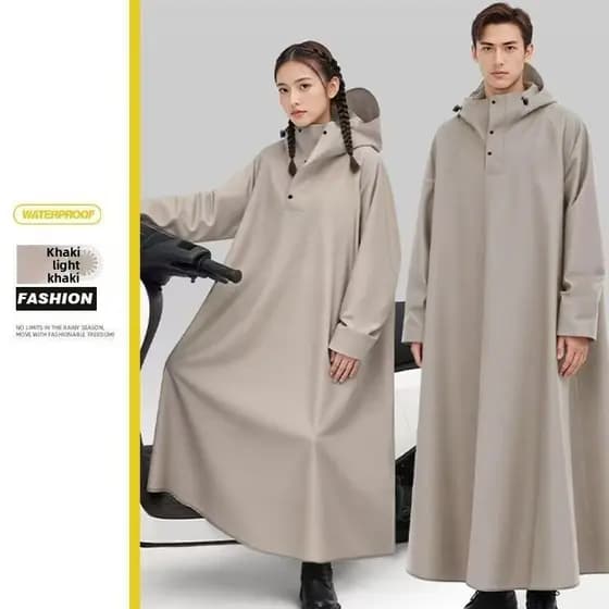 Capa de chuva veículo elétrico motocicleta alongado à prova de chuva ampliado Poncho masculino adulto ciclismo feminino