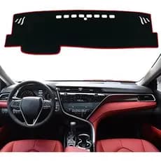 Toyota Camry Acessórios Capa de painel 2007 2008 2009 2010 2011 Almofada de capa de painel personalizada (cinza escuro)