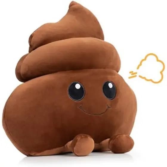 Twiddler Toys Poop Emoji Fart Noise Maker-Brinquedo Grande De Travesseiro De Pelúcia De 11 Polegadas Com 20 Sons De Peid