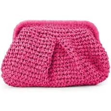 Emprier feminino chapéu de palha embreagem nuvem bolinho saco de palha Diagonal bolsa verão praia tecido saco