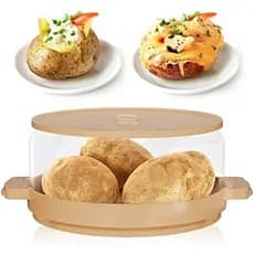 Panela De Batata Assada Por Micro-Ondas Conforme Visto Na Tv Cooks Em Minutos Macios & amp ; Fofa Para Forno De , Vapori