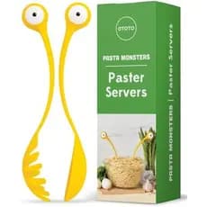 Pinças Para Torradeira OTOTO Bernie Bunny-Coelho , Servidores De Salada-Mini Multiuso Aperitivos , Utensílios De Madeira