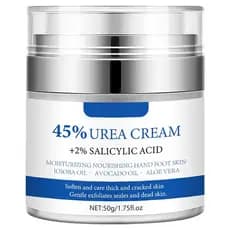 Creme de Ureia 45% Mais 2% Ácido Salicílico, Removedor de Calosidades, Hidratante para os Pés, Creme para Mãos e Pés par