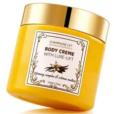 Creme Corporal Firmador de Champagne – Creme Lifting com Pimenta Rosa e Complexo Firmador para Hidratação Profunda e Sua