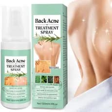 Spray para Tratamento de Acne nas Costas com Fórmula Herbal, 2% de Ácido Salicílico e Óleo de Tea Tree - Solução para Ac