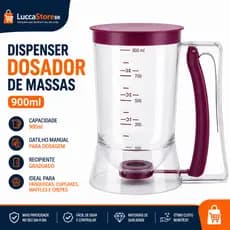 Dispenser De Massa Para Bolos Cupcakes Panquecas Cozinha Pratico Facil Uso