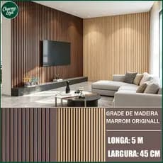 5/10 METROS Papel de Parede Madeira 3D 5 M X 45CM Auto Adesivo Colante Decoração do quarto