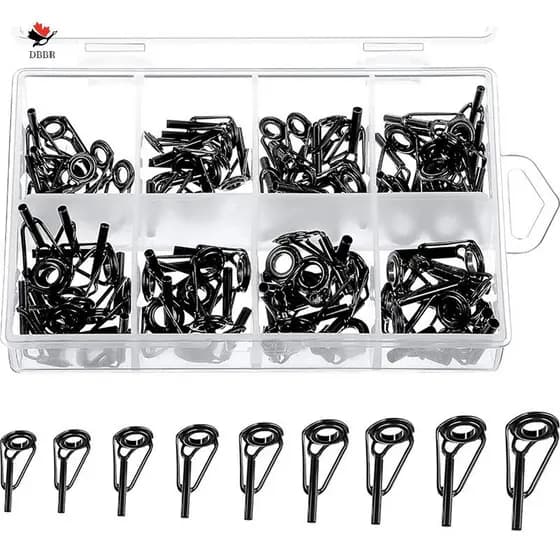 Kit 80pcs Ponteiras De Vara De Pesca Aço Inoxidável Para Pesca