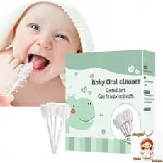 Limpador Bucal Para Bebê 60PCS Descartável Bastão De Limpeza Oral Flexível Escova De Dentes E Cuidados Com A Língua