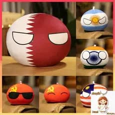 10cm Série Plush Bolas De Pelúcia Polôniaball Anime Countryballs Pingente Brinquedo Almofada Para Crianças