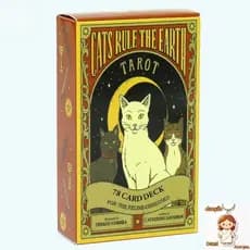 10.3*6cm Cats Rule the Earth Tarot: 78-Card Deck for the Feline-Obsessed