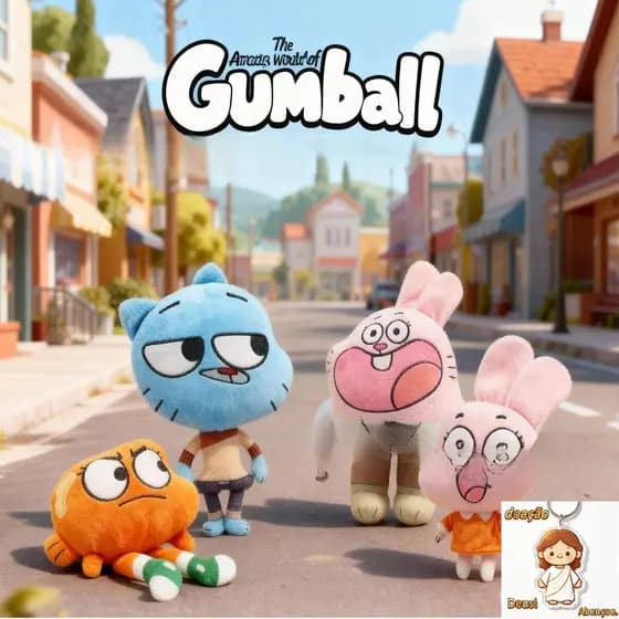 Mundo de Gumball Forrest Gumball Maravilhoso Mundo Boneca de Pelúcia Brinquedo de Pelúcia