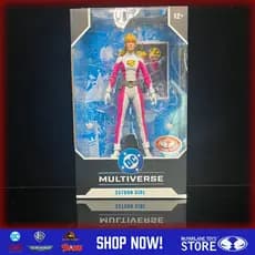 Em Estoque: Boneca de Ação McFarlane Toys Saturn Girl (DC Classic) Edição Red Platinum de 7 Polegadas FHXE
