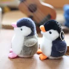 Chaveiro de Pinguim de Pelúcia Fofo, Brinquedo Criativo para Decoração, Presente Ideal para Meninas p TVNR