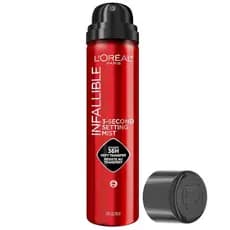 Spray Fixador Infallible da L'Oréal Paris, secagem rápida em 3 segundos, névoa fina, maquiagem de longa duração por até