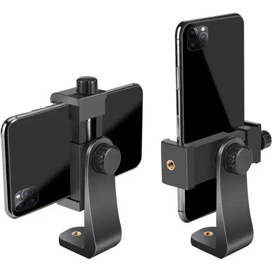 Suporte Premium para Smartphone SharingMoment/Adaptador de Montagem para Tripé Vertical e Horizontal com Suporte Rotativ