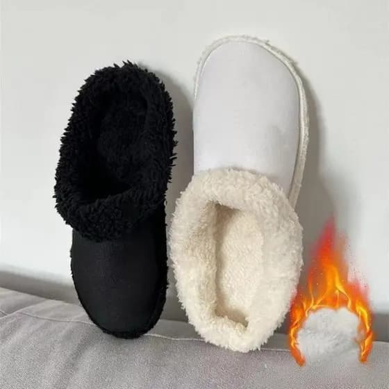 Novas Palmilhas de Pelúcia para Manter os Pés Aquecidos no Inverno para Chinelos, Acessórios de Calçados de Algodão LU8P