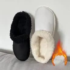 Novas Palmilhas de Pelúcia para Manter os Pés Aquecidos no Inverno para Chinelos, Acessórios de Calçados de Algodão LU8P