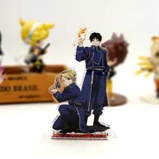 Boneco De Acrílico Fullmetal Alchemist Roy Mustang Riza Hawkeye JXN1