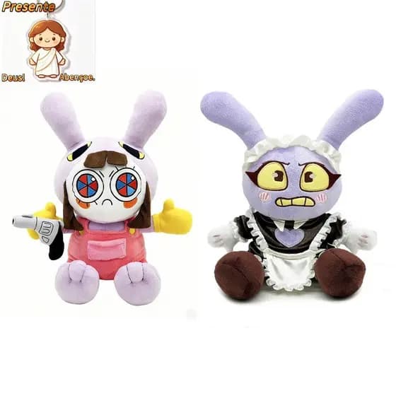 Novo The Amazing Digital Circus De Pelúcia, 28cm Boneco De Pelúcia/ Maid Jax boneca das crianças/macio pelúcia boneca