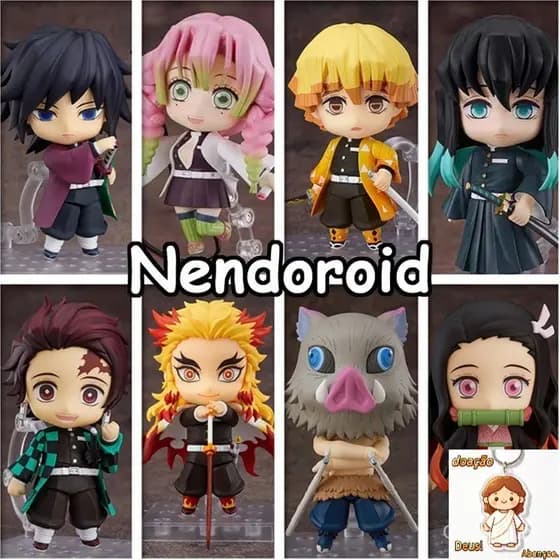 Figura De Ação Nendoroid  Muichirou Demon Slayer 2217 # Kanroji Mitsuri Ornamentos Decorativos De Articulação Móv