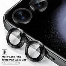Matel Anel Protetor De Câmera Capa Para Samsung Galaxy Z Flip 7 FE Flip7 Flip5 7 6 5 5G ZFlip5 ZFlip7 ZFlip6 9D Tampa De