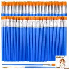 Pincel Pequeno De 240 Pces , Pincéis De Pintura Artística De Ponta Fina Plana Artesanal Para Crianças Em Tela De Aquarel