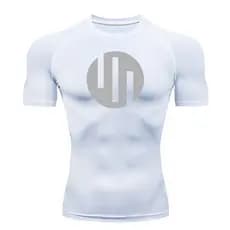 Invincible Jovem Homem Respirável Camisa De Compressão De Secagem Rápida Basquete Futebol Esportes Camiseta De Manga Cur