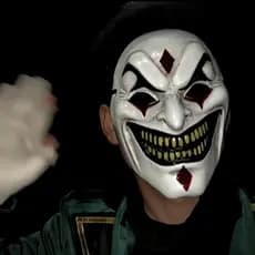 la Nova Máscara Facial Completa Engraçado Grandes Dentes De Ouro Sorridente Legal Menino Chapelaria Halloween Cosplay Ad