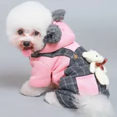 Roupas De Inverno Para Cães Cachorro De Pelúcia Espessadas De Outono Pequenos De Tamanho Médio Correia Schnauzer De Prim
