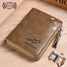 Novos Homens Carteiras De Couro PU Macho Vintage Pequena Bolsa Com Zíper Porta-Identificador Cartões De Crédito Moeda De
